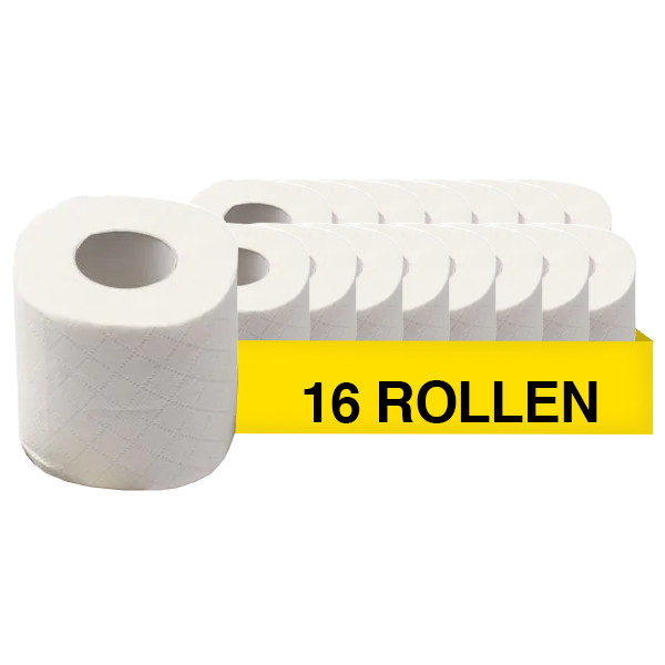 123schoon Staples Toiletpapier 2-laags 180 vellen 16 rollen  SST00020 - 1