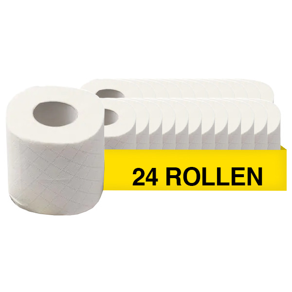 123schoon Staples Toiletpapier 2-laags 180 vellen 24 rollen  SST00021 - 1