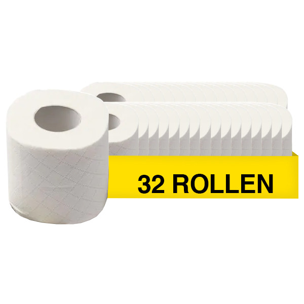 123schoon Staples Toiletpapier 2-laags 180 vellen 32 rollen  SST00022 - 1