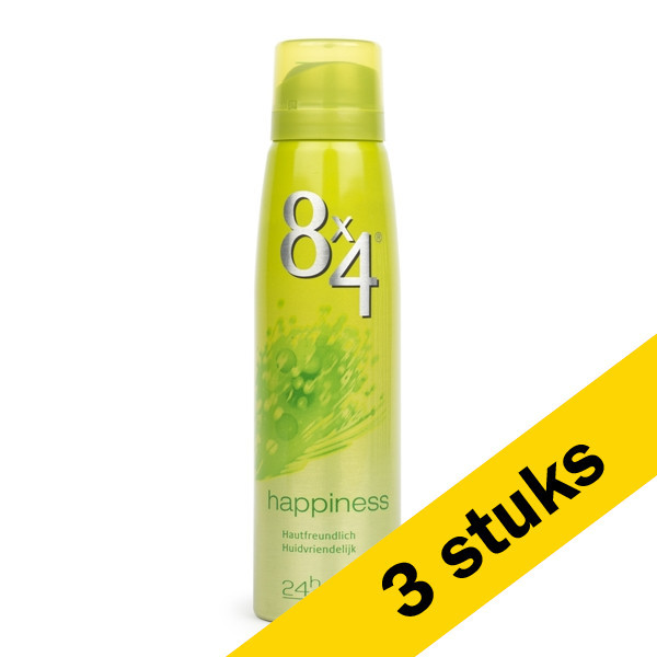 tabak plan klein Aanbieding: 3x 8x4 deodorant spray Happiness (150 ml) 8x4 123schoon.nl