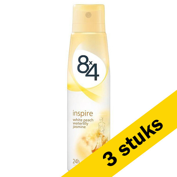 lelijk zoom krom Aanbieding: 3x 8x4 deodorant spray Inspire (150 ml) 8x4 123schoon.nl