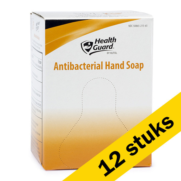 Aanbieding: 12x Antibacteriële handzeep navulling voor bag-in-box dispenser 800 ml (123schoon huismerk)  SDR02043 - 1