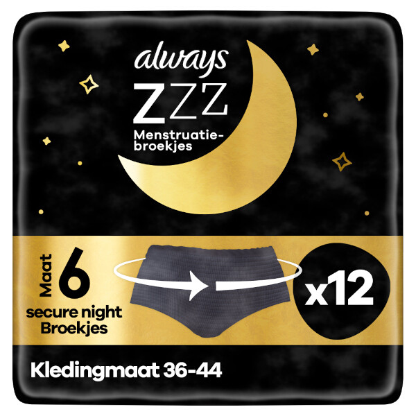 Always Zzz Wegwerpondergoed Voor ‘s Nachts x12  SAL00166 - 1