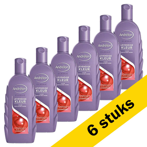 Aanbieding: 6x Andrélon Levendige shampoo (300 ml) Andrelon 123schoon.nl