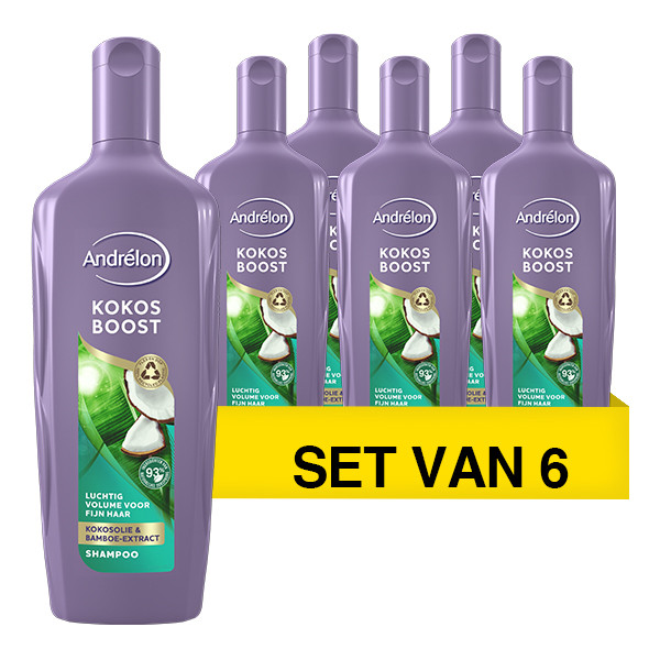 Andrelon Aanbieding: Andrélon Kokos boost shampoo (6x 300 ml)  SAN00340 - 1