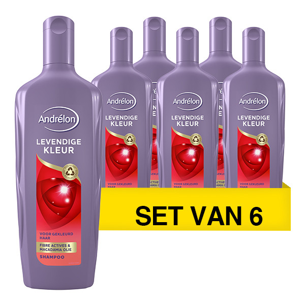 Andrelon Aanbieding: Andrélon Levendige Kleur shampoo (6x 300 ml)  SAN00331 - 1