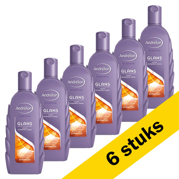 Andrelon Aanbieding: Andrélon shampoo Glans (6x 300 ml)  SAN00336 - 1