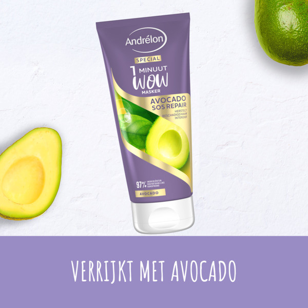 Andrelon Andrélon 1-Minuut Haarmasker Avocado (180 ml)  SAN00401 - 4