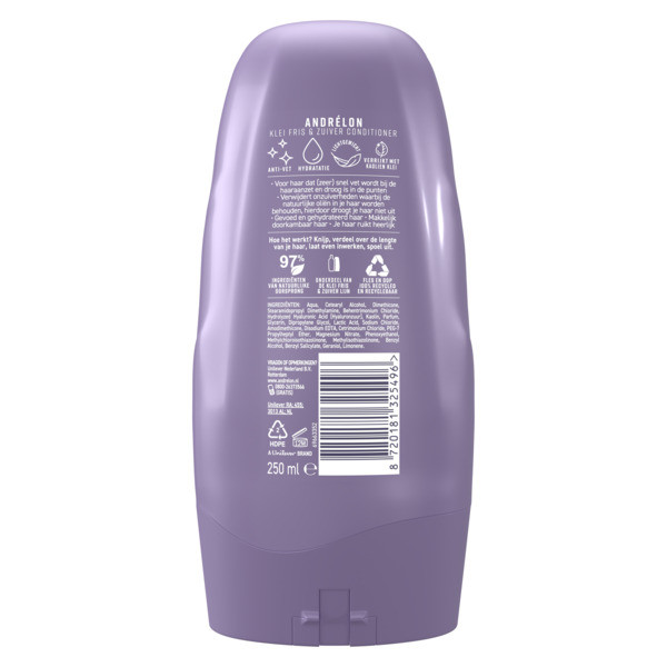 Andrelon Andrélon Klei Fris & Zuiver Conditioner (250 ml)  SAN00391 - 3