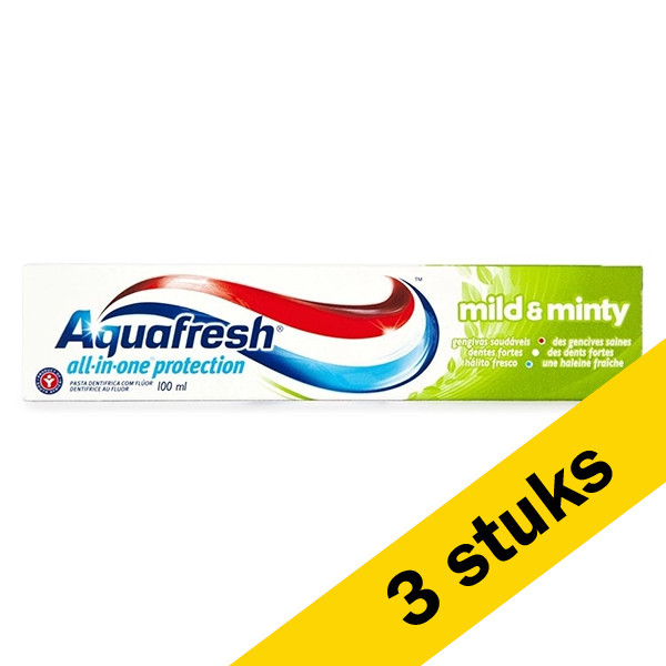 Aquafresh Aanbieding: 3x Aquafresh Mild & Minty tandpasta (100 ml)  SAQ00006 - 1