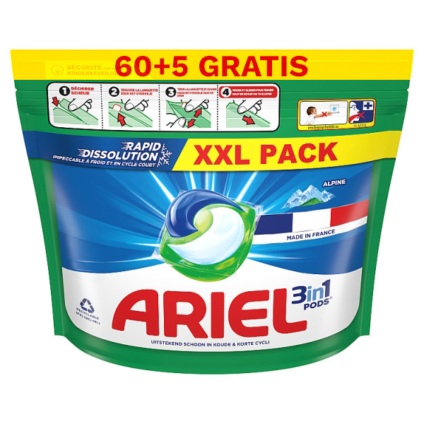 Ariel 3 In 1 Pods Alpine (65 wasbeurten)  SAR05404 - 1