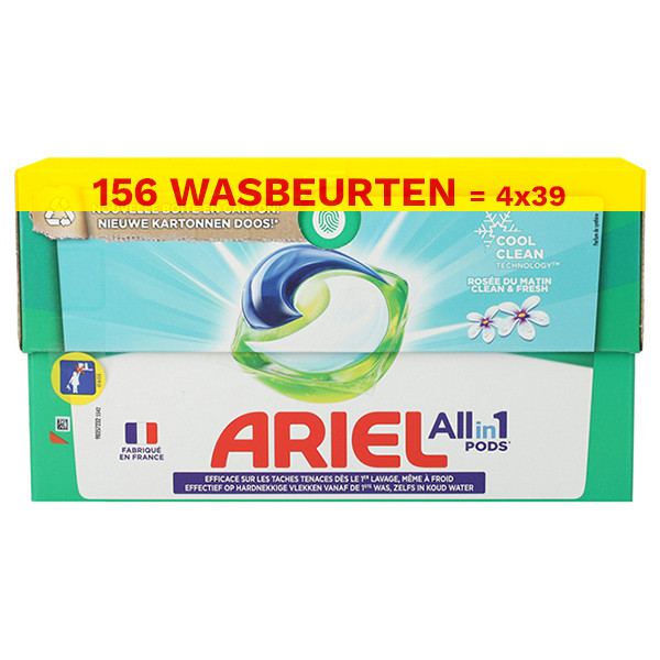Ariel Aanbieding: Ariel All in 1 pods Morning Dew (4 dozen - 156 wasbeurten)  SAR05335 - 1