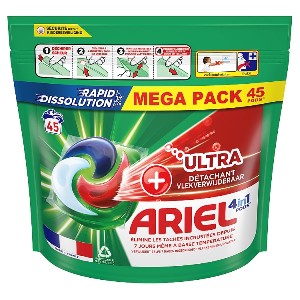 Ariel All In 1 Pods Ultra Vlekverwijderaar (45 wasbeurten)  SAR05396 - 1