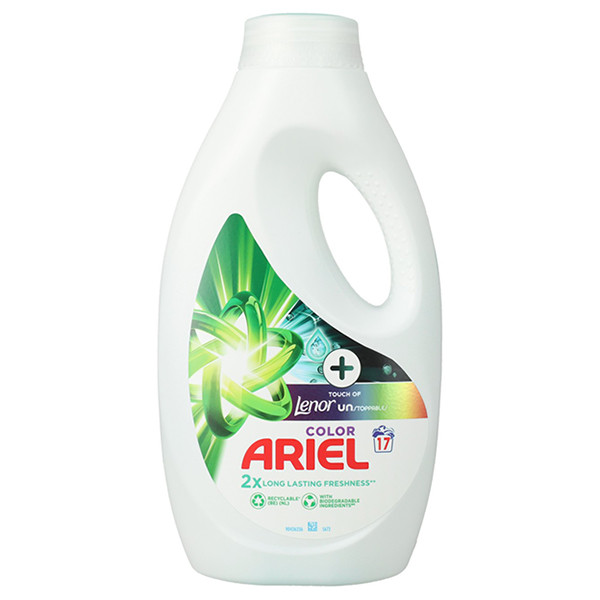 Ariel vloeibaar wasmiddel Color + Touch of Lenor Unstoppables 765 ml (17 wasbeurten)  SAR05332 - 1
