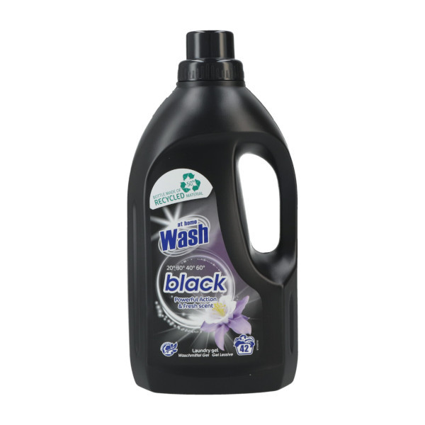 At Home Vloeibaar Wasmiddel Zwart 1,5 Liter (42 wasbeurten)  SAT00080 - 1