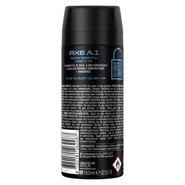 Axe AI Fresh Deodorant & Body Spray (150 ml)  SAX00180 - 3