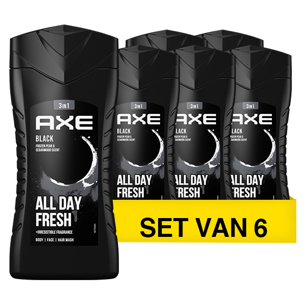 Axe Aanbieding: Axe Black Douchegel (6 flessen - 250 ml)  SAX00163 - 1