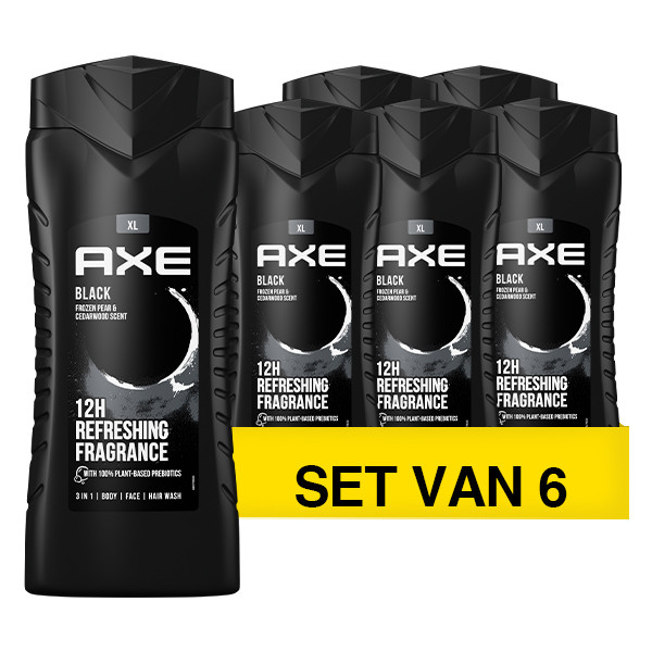 Axe Aanbieding: Axe Black Douchegel (6 flessen - 400 ml)  SAX00236 - 1