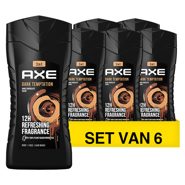 Axe Aanbieding: Axe Dark Temptation douchegel (6x 250 ml)  SAX00165 - 1