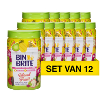 Bin Brite Aanbieding: 12x Bin Brite vuilnisbak verfrisser | Island fruit (500 gram)  SBI00196