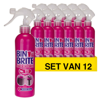 Bin Brite Aanbieding: 12x Bin Brite vuilnisbak verfrisser spray | Berry Blast (400 ml)  SBI00189