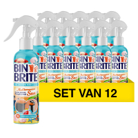 Bin Brite Aanbieding: 12x Bin Brite vuilnisbak verfrisser spray | Mediterranean sun (400 ml)  SBI00198