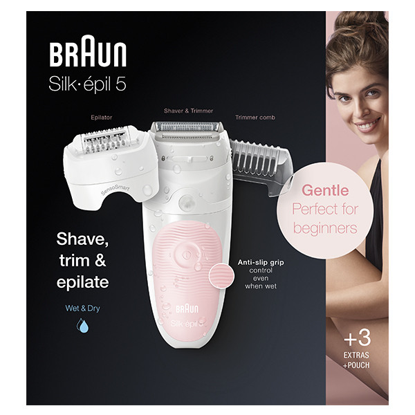 Braun Ladyshave Silk Epil 5-620 (roze)  SBR00110 - 2