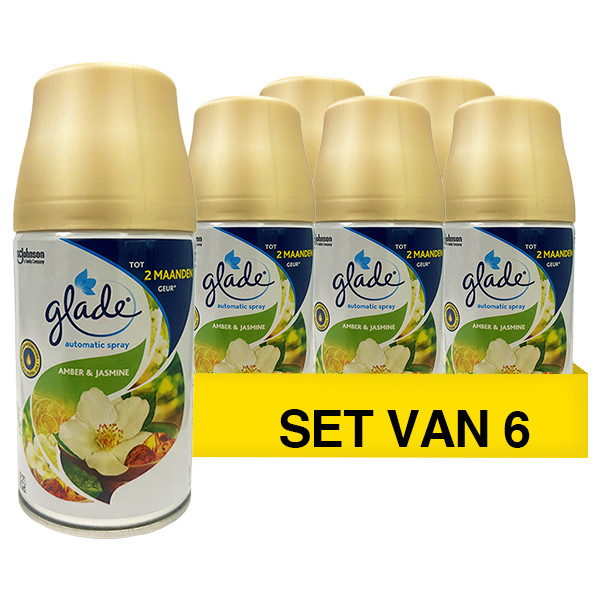 Brise Aanbieding: Glade Brise Luchtverfrisser Amber & Jasmin (6 flessen)  SBR02012 - 1