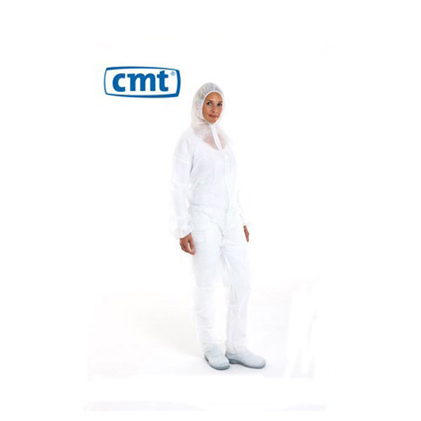 CMT Overall met capuchon (wit, maat XXL, 50 CMT 123schoon.nl