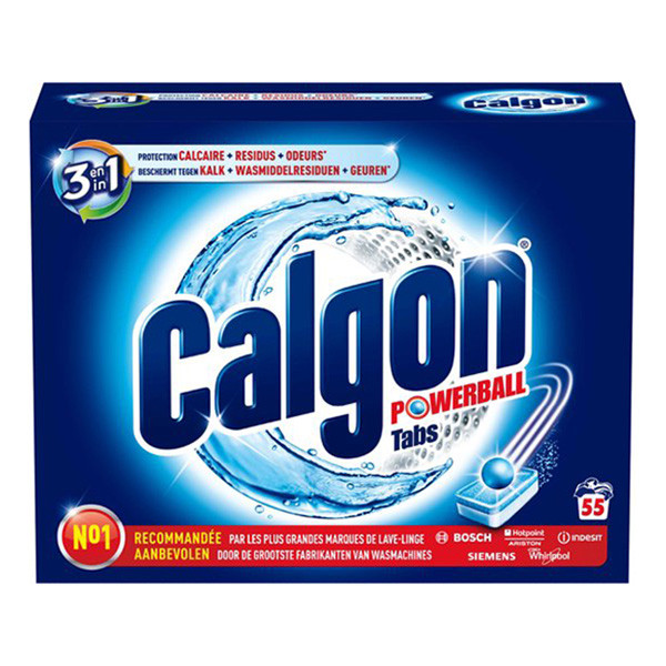 Calgon 3-in-1 Wasmachine Reiniger Powerball Tabs (55 tabletten)  SCA00017 - 1