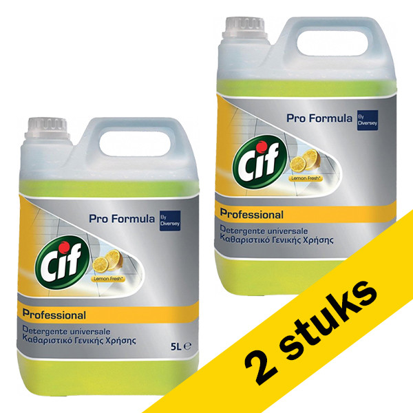 Cif Aanbieding: Cif Allesreiniger Citroen (2 flessen - 5 liter)  SCI00109 - 1