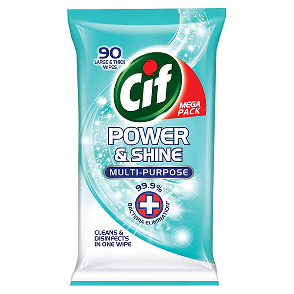 Cif Antibacteriële Schoonmaakdoekjes Power & Shine Oceaan (90 doekjes)  SCI00143 - 1