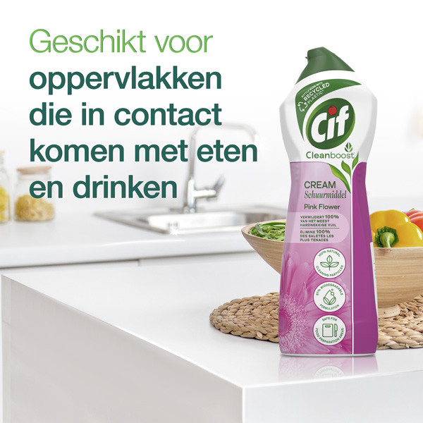 Cif Cream Schuurmiddel Pink Flower (750 ml)  SCI00119 - 3