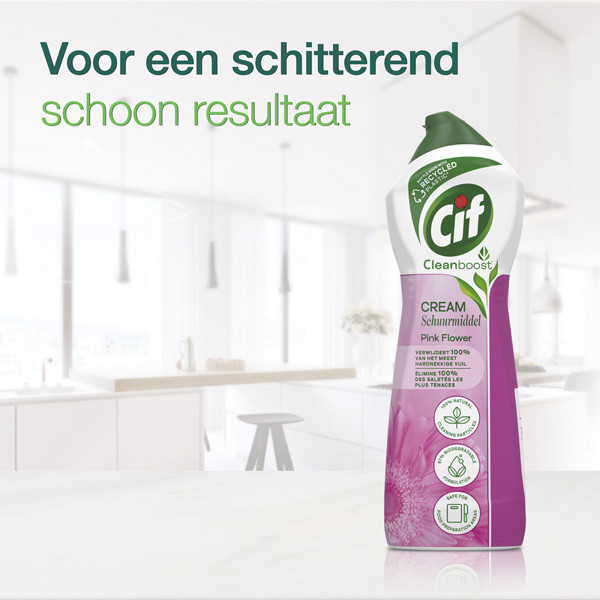 Cif Cream Schuurmiddel Pink Flower (750 ml)  SCI00119 - 4