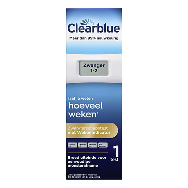 Clear Blue Zwangertest met Weekindicator (1 stuk)  SCL00023 - 1