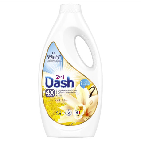 Dash 2-in-1 Vanilla & Mimosa vloeibaar wasmiddel 1,8 liter (40 wasbeurten)  SDA05073 - 1
