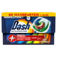 Dash Aanbieding: Dash All-in-1 Platinum pods Color (4 dozen - 80  wasbeurten)  SDA05063