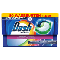 Dash Aanbieding: Dash All-in-1  Regular pods gekleurde was (4 dozen - 80  wasbeurten)  SDA05059