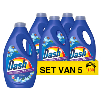 Dash Aanbieding: Dash vloeibaar wasmiddel Zeebries Lenor La Collection (5 flessen - 130 wasbeurten)  SDA05065