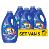 Aanbieding: Dash vloeibaar wasmiddel Zeebries Lenor La Collection (5 flessen - 130 wasbeurten)