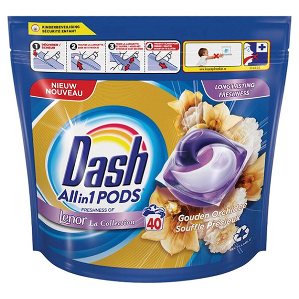 Dash All-in-1 Pods Gouden Orchidee (40 wasbeurten)  SDA05049 - 1