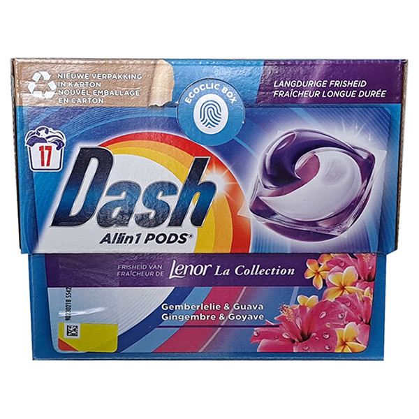 Dash All-in-1 Pods Lenor Gemberlelie & Guava (17 wasbeurten)  SDA05084 - 1