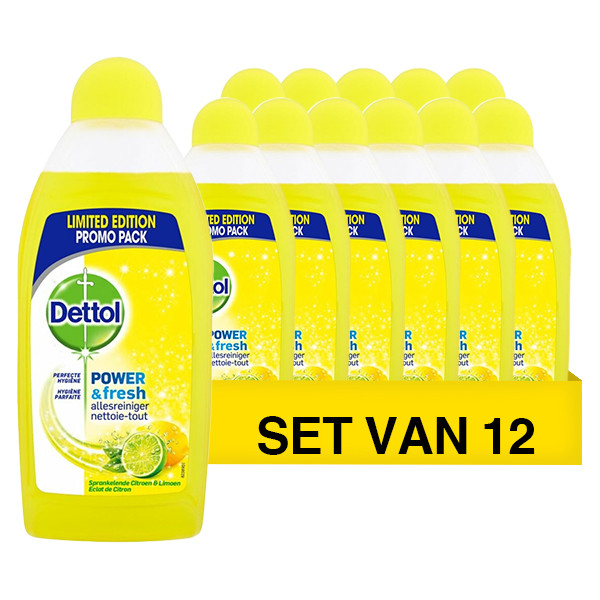 Dettol Aanbieding: Dettol Allesreiniger Citroen (12 flessen - 500 ml)  SDE01120 - 1