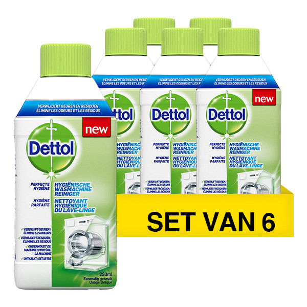 Dettol Aanbieding: Dettol Wasmachine Reiniger (6 flessen - 250 ml)  SDE01072 - 1