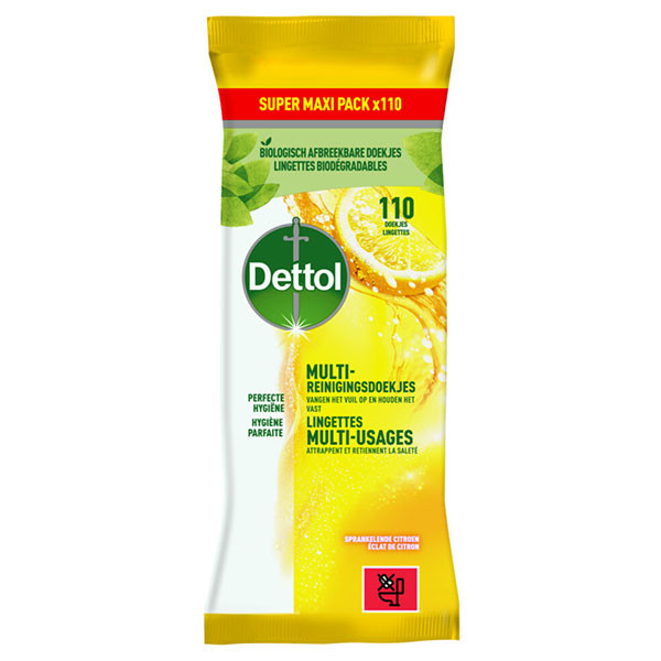 Dettol Power & Fresh Reinigingsdoekjes Citrus (110 doekjes)  SDE01067 - 1