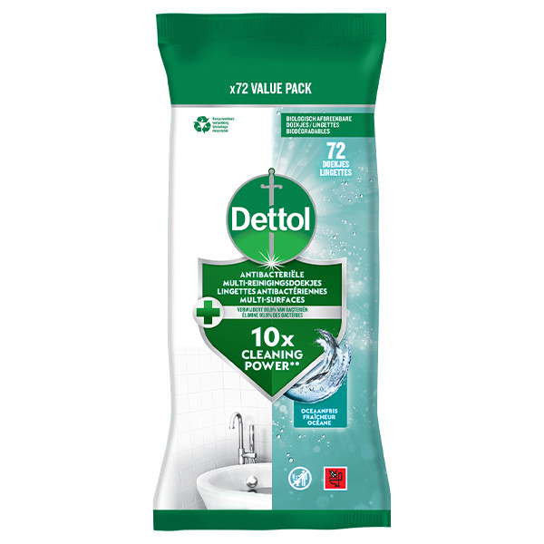 Dettol Schoonmaakdoekjes Ocean (72 doekjes)  SDE01139 - 1