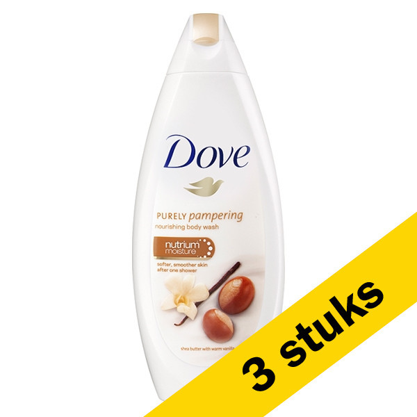 3x Dove douchegel Purely Pampering Shea Butter (250 ml) Dove 123schoon.nl
