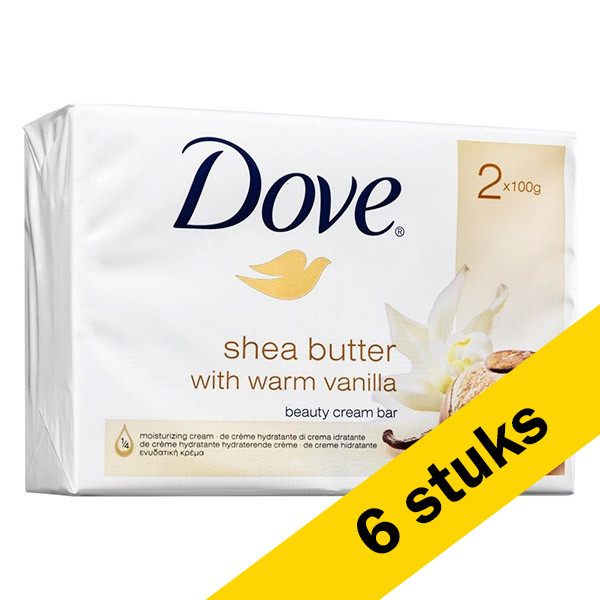 Dove Aanbieding: 6x Dove zeepblok Shea Butter (2 x 100 gram)  SDO00468 - 1