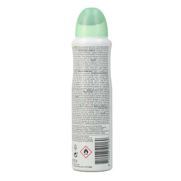 Dove Go Fresh Cucumber and Green Tea Deodorant Spray 150 ml  SDO00498 - 4