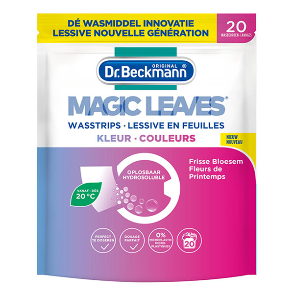 Dr. Beckmann Wasmiddelstrips Magic Leaves Colour (20 wasstrips)  SDR05295 - 1